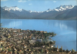 11434979 Vevey VD Lac Leman Et Les Dents Du Midi Vevey - Andere & Zonder Classificatie