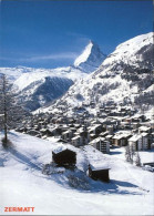 11434930 Zermatt VS Ortsansicht Mit Matterhorn Im Winter  - Autres & Non Classés