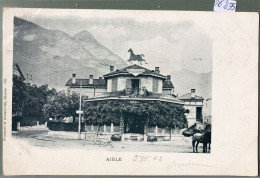 Aigle (Vaud) Pavillon De La Gare Et Publicité Du Voiturier Endig ; Vers 1900 (16'835) - Aigle