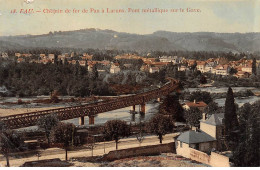 PAU - Chemin De Fer De Pau à Laruns - Pont Métallique Sur Le Gave - état - Pau