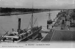 BAYONNE - Les Quais De L'Adour - état - Bayonne