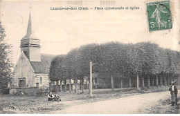 LALANDE EN SON - Place Communale Et Eglise - Très Bon état - Other & Unclassified