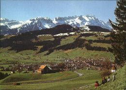 11429503 Appenzell IR Panorama Mit Sollegg Klosterspitz Und Saentiskette Appenze - Altri & Non Classificati