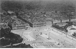 PARIS - Panorama De La Place De La Concorde Pris En Ballon - Très Bon état - Plazas