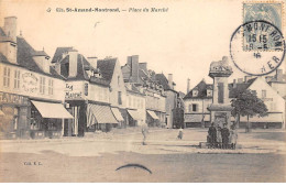 SAINT AMAND MONTROND - Place Du Marché - Très Bon état - Saint-Amand-Montrond