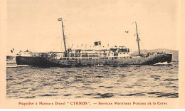 Paquebot à Moteurs Diesel " Cyrnos " - Services Maritimes Postaux De La Corse - Très Bon état - Andere & Zonder Classificatie