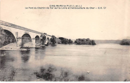 CINQ MARS LA PILE - Le Pont Du Chemin De Fer Sur La Loire Et L'embouchure Du Cher - Très Bon état - Other & Unclassified