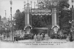 Guerre 1914 1919 - TOURS - Rentrée Du 66e D'Infanterie Le 14 Sept 1919 - Boulevard Béranger - Très Bon état - Tours