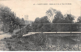 SAINT OMER - Rivière De L'Aa Et Tour Saint Bertin - Très Bon état - Saint Omer