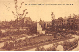 VALENCIENNES - Square Carpeaux Et Avenue De La Gare - Très Bon état - Valenciennes