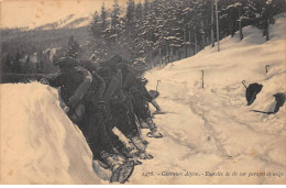 Chasseurs Alpins - Exercice De Tir Sur Parapet De Neige - Très Bon état - Autres & Non Classés