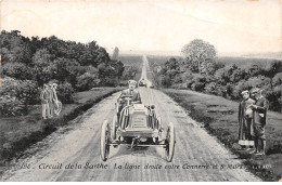 Circuit De La Sarthe - La Ligne Droite Entre Connerre Et Saint Mars - Très Bon état - Le Mans