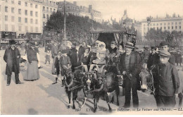 LYON - La Place Bellecour - La Voiture Aux Chèvres - Très Bon état - Andere & Zonder Classificatie