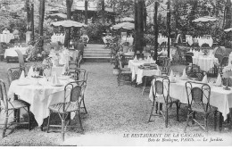 PARIS - Le Restaurant De La Cascade - Bois De Boulogne - Le Jardin - Très Bon état - Enseignement, Ecoles Et Universités