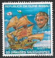 GUINE BISSAU – 1981 Navigators 35P00 Used Stamp - Guinée-Bissau