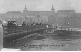 PARIS - La Grande Crue De La Seine 1910 - Le Pont Du Carrousel - Très Bon état - La Crecida Del Sena De 1910