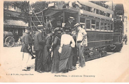 PARIS Vécu - Attente Au Tramway - Très Bon état - Autres & Non Classés