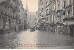 PARIS Inondé 1910 - La Place Maubert - Très Bon état - Inondations De 1910