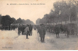 MOULINS - Cours De Bercy - La Foire Aux Chevaux - état - Moulins