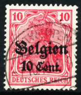 BES 1WK LP BELGIEN Nr 14cII Gestempelt X629C76 - Ocupación 1914 – 18