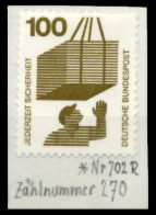 BRD DS UNFALLV Nr 702ARa Ungebraucht X67B386 - Unused Stamps