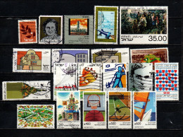 ISRAELE - LOTTO - 20 FRANCOBOLLI ANNI '80 - USATI - Used Stamps (without Tabs)