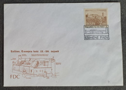 Estonia Estland Estonie 1993 Toompea Castle In Tallinn Arhitekture FDC - Estonie