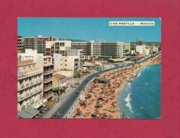 Mallorca, C'An Pastilla. Beach And Partial View- Standard Size, Divided Back, Ed. Agata N°1308. New. - Mallorca