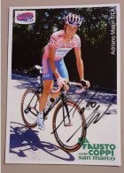 Autographe Adriano Malori Lampre La Fausto Coppiformat A5 - Wielrennen