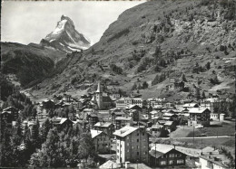 11385828 Zermatt VS Ortsansicht Mit Kirche Matterhorn  - Andere & Zonder Classificatie