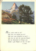 11385666 Zermatt VS Riffelalp Matterhorn Gedicht Kuhn  - Autres & Non Classés