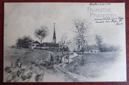 AK Fröhliche Pfingsten Paysage - Obl. Breslau 1904 - Pentecôte