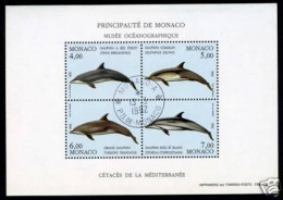 Monaco Block 54 Gestempelt Ersttagsstempel Delphine #JS337 - Sonstige & Ohne Zuordnung