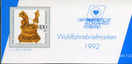 Bund DPWV Markenheft 1992 Mit 1634 Bonn Ersttagssonderstempel #IN520 - Altri & Non Classificati