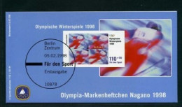 Bund MH 1969 Postfrisch Olympia 1998 Nagano #HL089 - Sonstige & Ohne Zuordnung