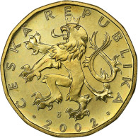 République Tchèque, 20 Korun, 2002, Brass Plated Steel, SPL, KM:5 - Tchéquie