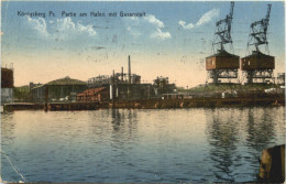 Königsberg - Partie Am Hafen Mit Gasanstalt - Ostpreussen