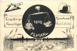 Konstanz - Einjährige Freiwillinger Pennal 1909 - Studentika - Konstanz