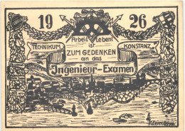 Konstanz - Ingenieur Examen 1926 - Studentika - Konstanz