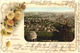 Gruss Aus Wiesbaden - Litho - Wiesbaden