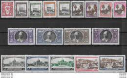 1933 Vaticano Giardini E Medaglioni 18v. MNH Sass. N. 19/34+E - Otros & Sin Clasificación