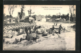 CPA La Fère, Les Ruines Du Pont Vue Du Faubourg De Laon  - Laon