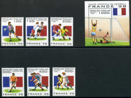 Postfrisch Togo MiNr 2389-94 + Block 392 ** Fußball #GE612 - Togo (1960-...)