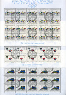 Liechtenstein Kleinbögen 934-936 Gestempelt #JG416 - Altri & Non Classificati