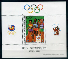 Burkina Faso Block 130 Postfrisch Olympiade 1988 Seoul #JG773 - Burkina Faso (1984-...)