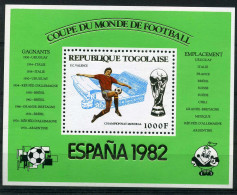Togo Block 178 Postfrisch Fußball #GE415 - Togo (1960-...)
