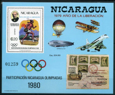 Nicaragua Block 111 Postfrisch Olympia 1980 #JG565 - Nicaragua