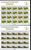 Liechtenstein Kleinbögen 667-668 Postfrisch Landschaften #JD373 - Otros & Sin Clasificación