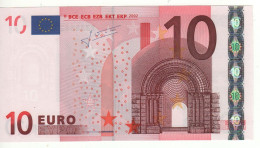 10 EURO  "X"    Firma Trichet     P 011 H2   X33   /  FDS - UNC - 10 Euro