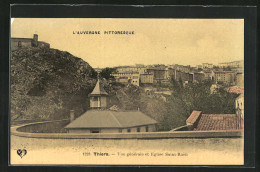 CPA Thiers, Vue Gènèrale Et Eglise Saint-Roch  - Thiers